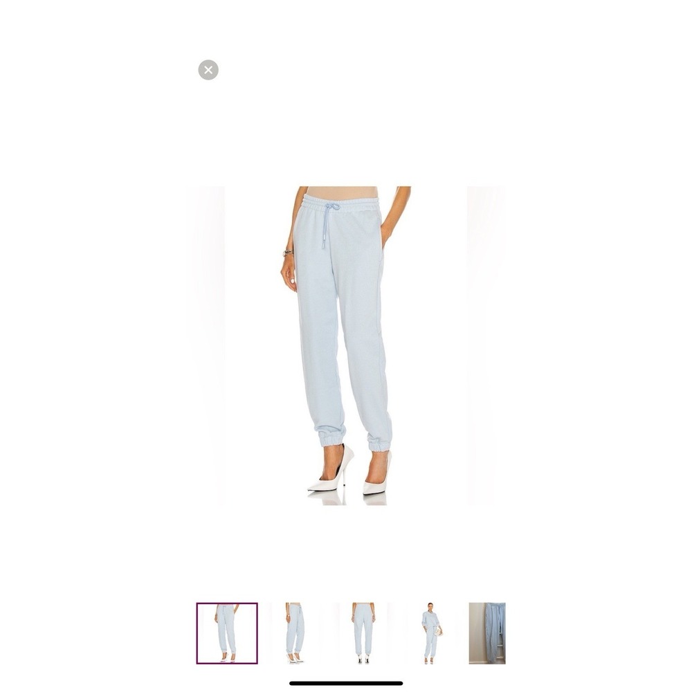 Wardrobe.NYC Baby Blue Terry Cotton Track Pants Joggers Sz S/38 Made in Portugal